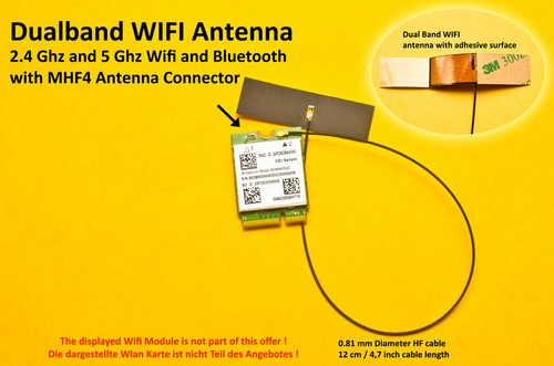 Mhf4 laptop embedded dual band - mhf4,